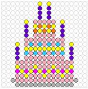 Kralenplank Taart 1