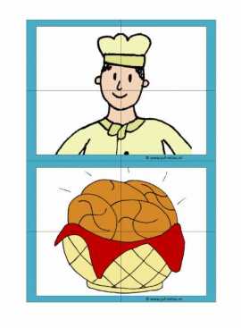 Werkblad bakker - Puzzel