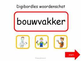 Digibord - Woordenschat bouwvakker