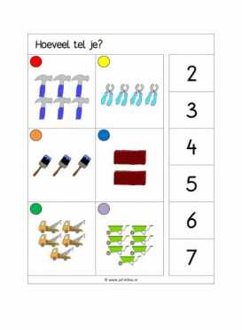 Knijpkaarten Hoeveel tel je 1