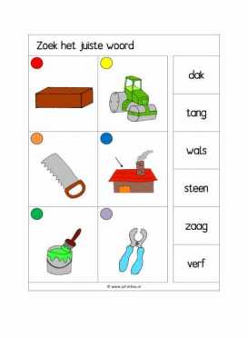 Knijpkaarten Zoek het juiste woord