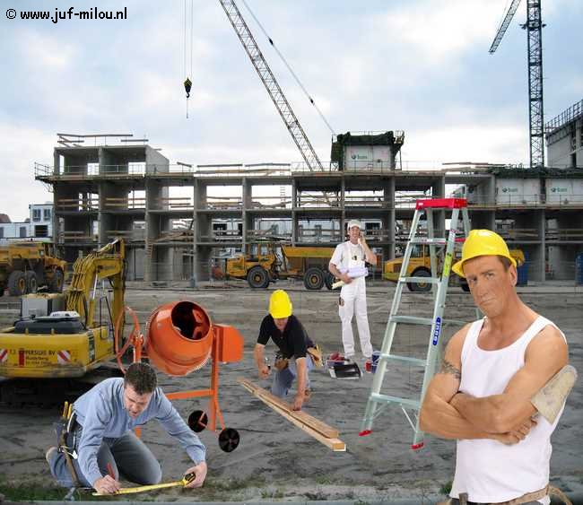 Praatplaat bouwvakker