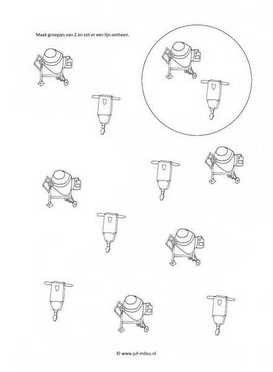 Werkblad bouwvakker - Groepjes van 2
