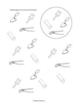 Werkblad bouwvakker - Groepjes van 4
