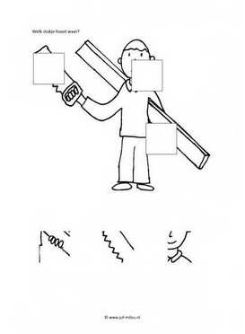 Werkblad bouwvakker - Visuele waarneming