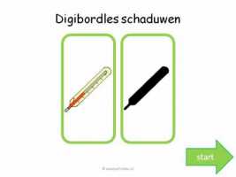 Digibord - Schaduwen