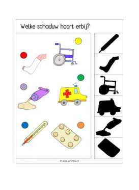 Knijpkaarten Welke schaduw hoort erbij