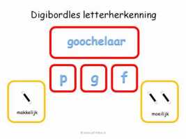 Digibord - Letterherkenning