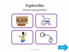 Digibord - Wat hoort bij de goochelaar