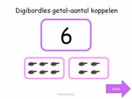 Digibord - Getal aantal koppelen