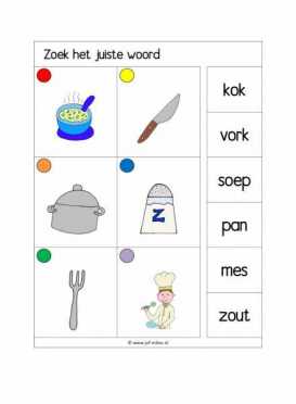 Knijpkaarten Zoek het juiste woord