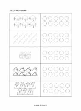 Werkblad kok - Evenveel 3