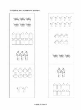 Werkblad kok - Evenveel 4