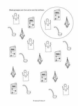 Werkblad kok - Groepjes van 4