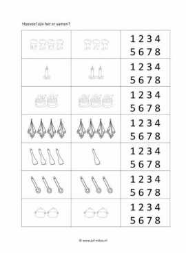 Werkblad kok - Sommen 1
