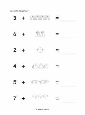 Werkblad kok - Sommen 3