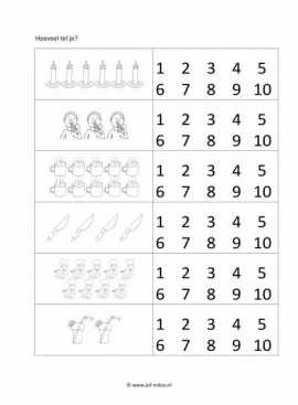 Werkblad kok - Tellen 1