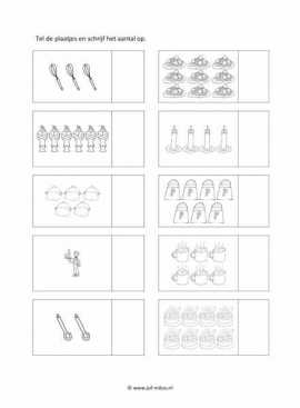 Werkblad kok - Tellen 3