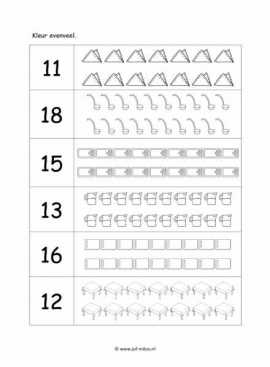 Werkblad kok - Tellen 5