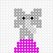 Kralenplank Circusolifant 1