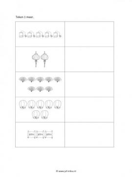 Werkblad chinezen - 1 meer