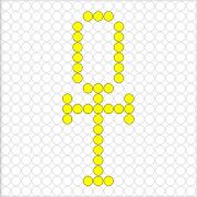 Kralenplank Ankh