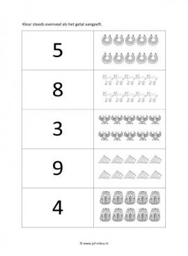 Werkblad egyptenaren - Tellen 2
