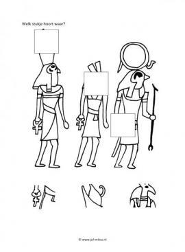 Werkblad egyptenaren - Visuele waarneming 1