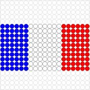 Kralenplank Franse vlag 1