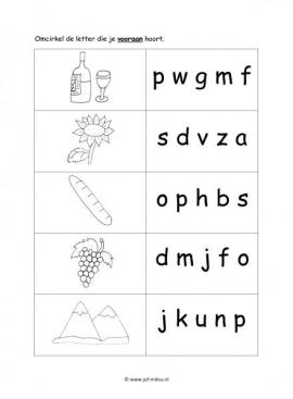 Werkblad fransen - Beginklank