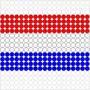 Kralenplank Nederlandse vlag 1