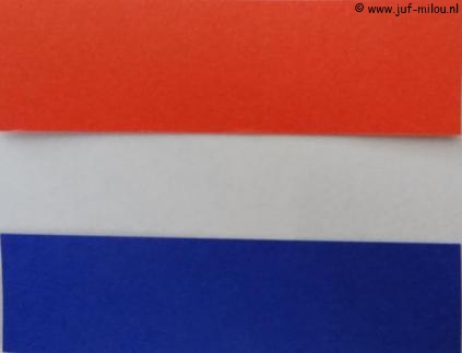 Knutselen Nederlandse vlag