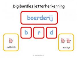 Digibord - Letterherkenning