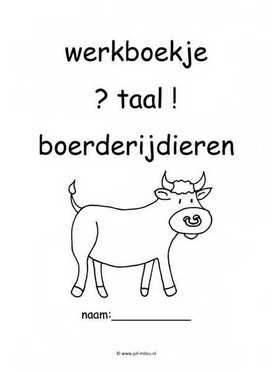 Werkboekje taal boerderijdieren 2