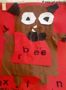 Knutselen Beer platte vlak