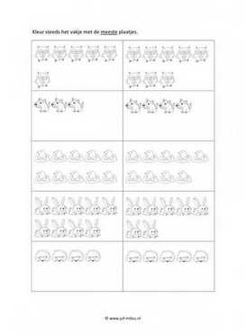 Werkblad bosdieren - Meest
