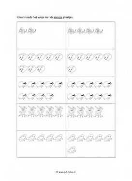 Werkblad bosdieren - Minst