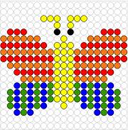 Kralenplank Vlinder 2