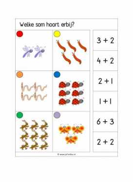 Knijpkaarten Welke som hoort erbij
