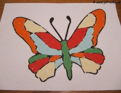 Knutselen Vlinder papier