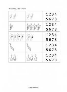 Werkblad kriebelbeestjes - Erbij sommen