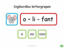 Digibord - Lettergrepen