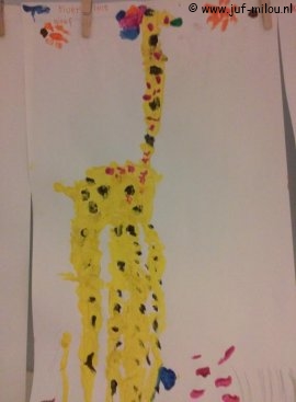 Knutselen Giraf schilderen