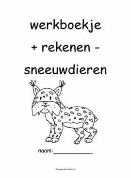 Werkboekje rekenen sneeuwdieren 1