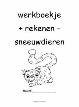 Werkboekje rekenen sneeuwdieren 2