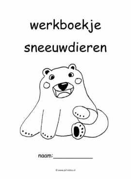 Werkboekje sneeuwdieren 1