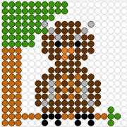 Kralenplank Uil 2