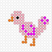 Kralenplank Vogeltje 3