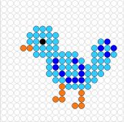 Kralenplank Vogeltje 4