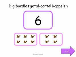 Digibord - Getal aantal koppelen tm 10